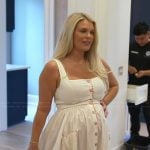 Madison's white floral embroidered dress on Southern Charm