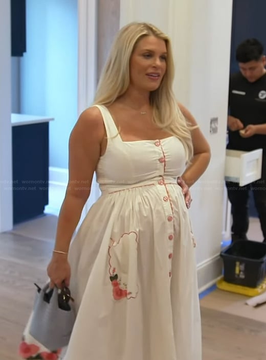 Madison’s white floral embroidered dress on Southern Charm