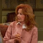 Maggie’s pink leather jacket on Days of our Lives