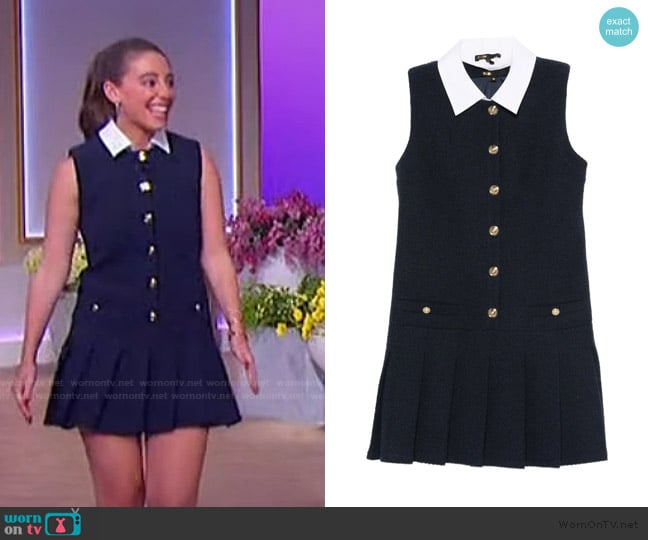 Maje Tweed Mini Dress worn by Eli Rallo on The Jennifer Hudson Show