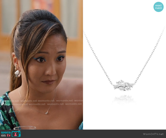 Mara Paris Ocean Dream Hoop Earrings in Silver worn by Mindy Chen (Ashley Park) on Emily in Paris
