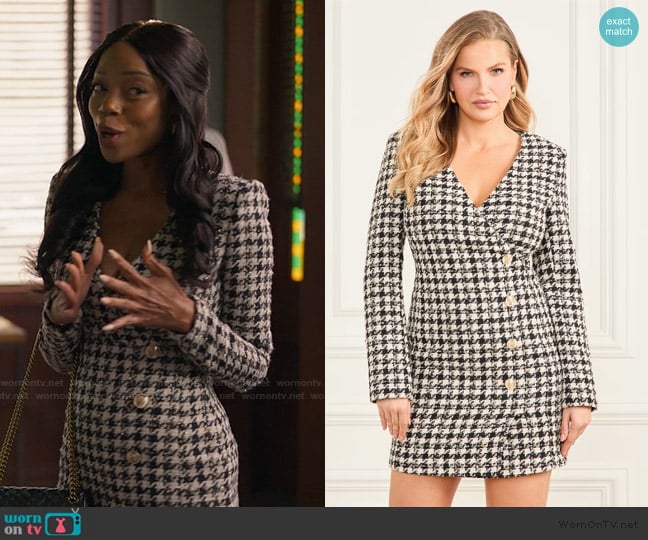 Marciano Sevilla Tweed Dress worn by Pamela  on Bel-Air