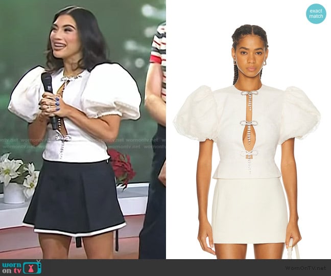 Marianna Senchina Meringue Top worn by Kirstin Maldonado on Today