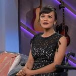 Marissa’s black lace dress on The Kelly Clarkson Show