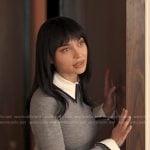 Marnie’s grey collared sweater on Alls Fair