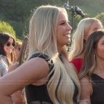 Mayci’s black sheer waist dress on The Kardashians