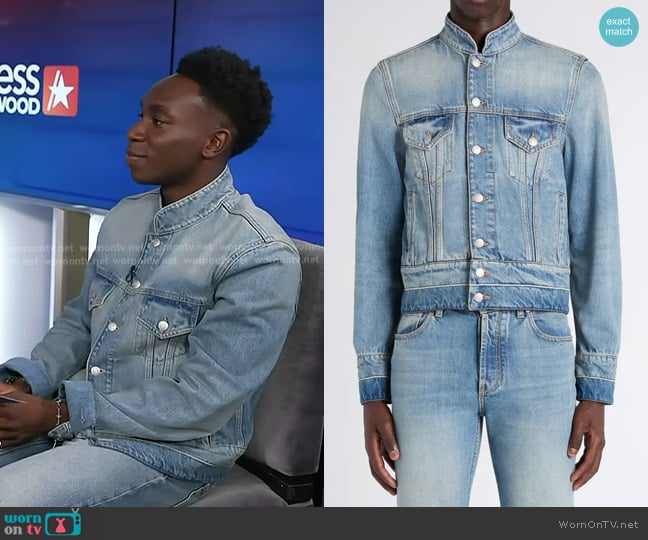 Olly Sholotan’s debun jacket on Access Hollywood Olly Sholotan’s debun jacket on Access Hollywood