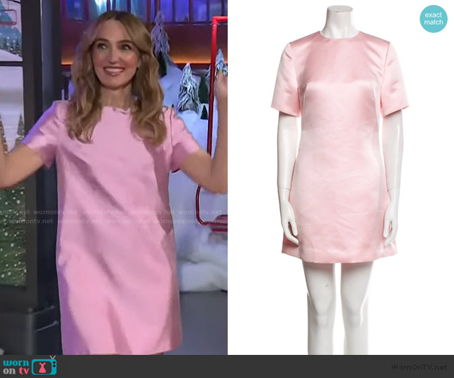 McQueen Crew Neck Mini Dress worn by Chloe Fineman on The Kelly Clarkson Show