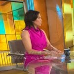 Meg Oliver’s pink jumpsuit on CBS Mornings