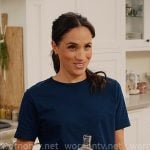 Meghan Markle's navy blue t-shirt on With Love Meghan