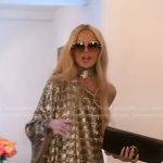 RAchel’s gold sequin one-shoulder gown on The Real Housewives of Beverly Hills