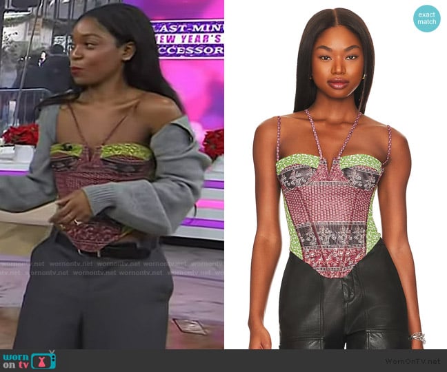 Miaou Aphex Corset worn by Rajni Jacques on Today