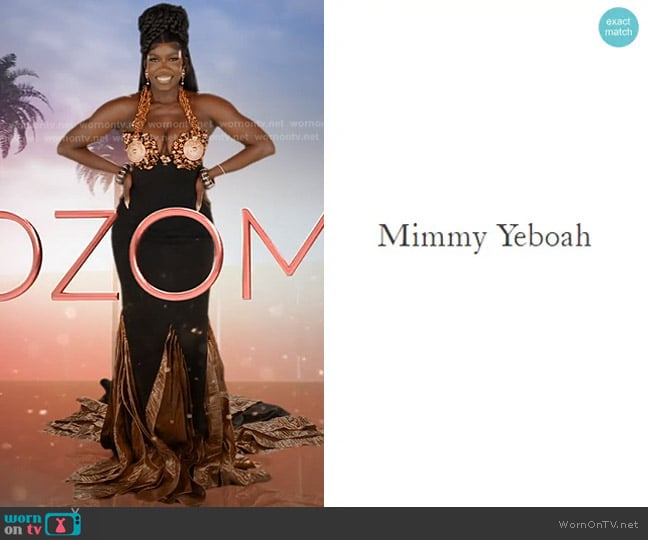 Mimmy Yeboah Custom dress worn by Bozoma Saint John on The Real Housewives of Beverly Hills