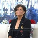 Dr. Mindy Pelz’s black floral blazer on Today
