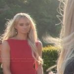Miranda’s red flare mini dress on The Kardashians