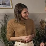 Molly’s brown cardigan and floral print pants on Today