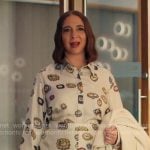 Molly's eye print shirt and skirt set on Loot