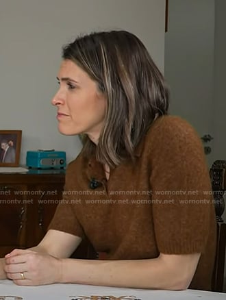 Molly's brown polo sweater on Today