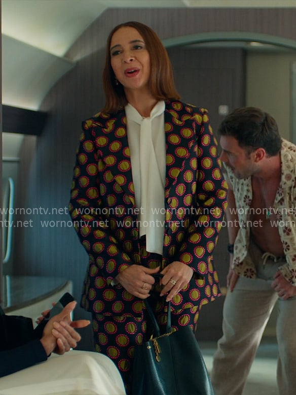 Molly’s polka dot jacquard suit on Loot