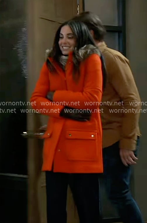 Molly’s red coat on General Hospital