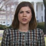 Monica Alba’s houndstooth jacket on NBC News Daily
