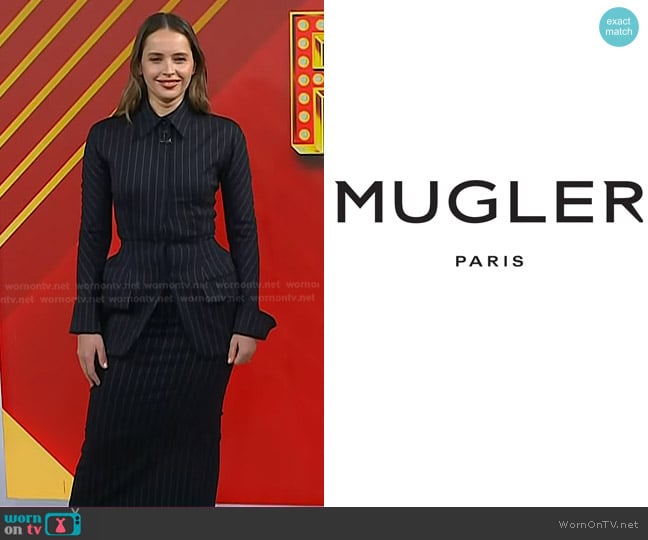 Mugler SS 2026 Collection worn by Felicity Jones on Today