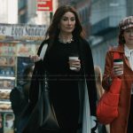 Nadine’s black coat on Elsbeth