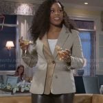 Naomi’s layered blazer on Beyond the Gates