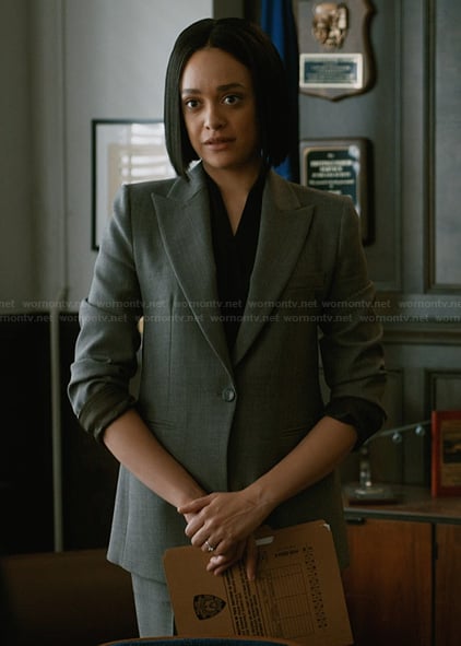 Nina's gray blazer on Elsbeth