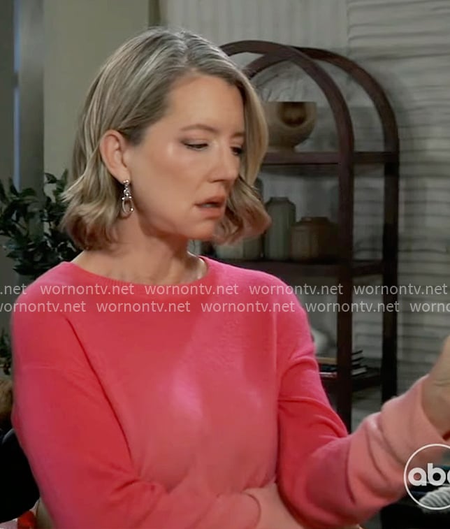 Nina’s pink ombre sweater on General Hospital