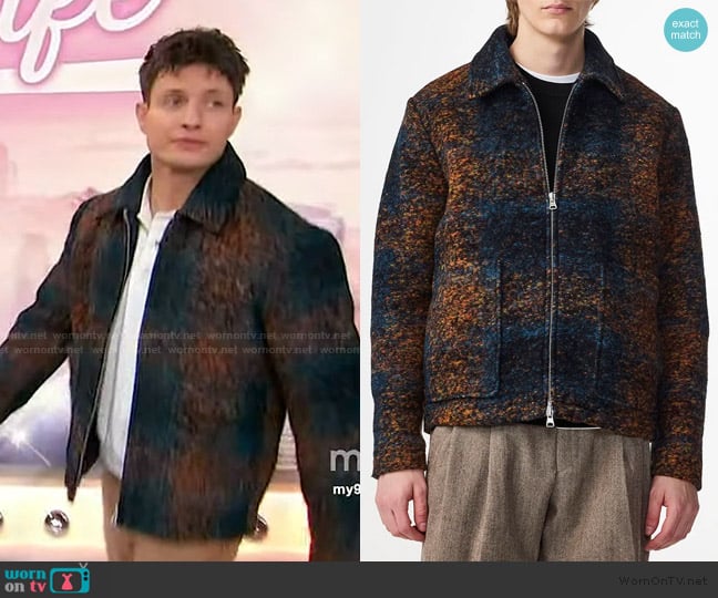 Matt Rife’s wool zip down jacket on Sherri