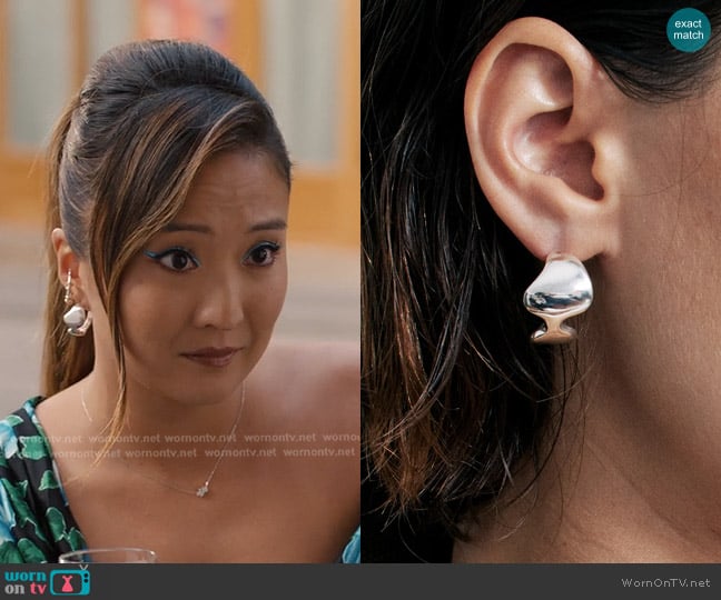 Nue Fine Jewelry Emçi Maxi Necklace worn by Mindy Chen (Ashley Park) on Emily in Paris