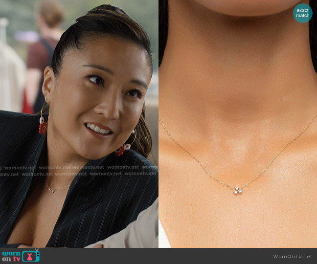 Nue Fine Jewelry Heavenly Necklace worn by Mindy Chen (Ashley Park) on Emily in Paris