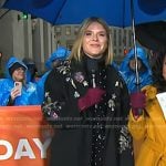 Jenna’s black patch coat on Today