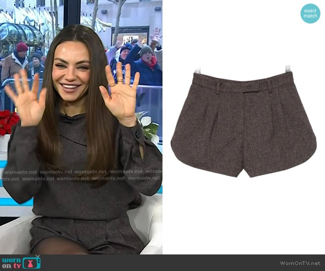 Mila Kunis’s grey shorts on Today Mila Kunis’s grey shorts on Today