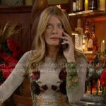 Phyllis’s floral maxi dress with long sleeves on The Young and the Restless