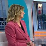 Christine's pink blazer and pants on Today
