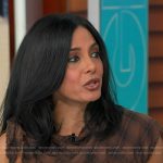 Dr. Tara Narula’s brown plaid dress on Good Morning America