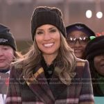 Rhiannon’s plaid wool coat on Good Morning America