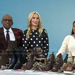 Chassie’s black polka dot dress on Today