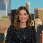 Rebecca's black polka dot dress on Good Morning America