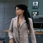Portia’s mauve coat on General Hospital
