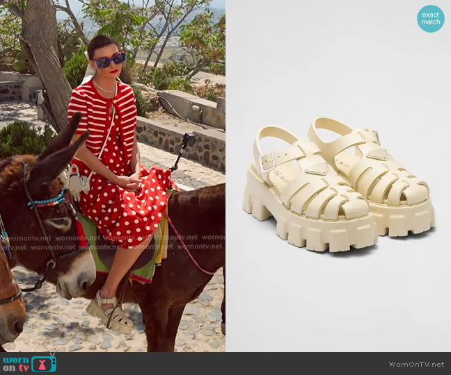 Prada Foam Rubber Sandals worn by Bronwyn Newport on The Real Housewives of Salt Lake City