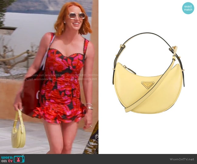 Prada Moon Shaped Shoulder Bag worn by Whitney Rose on The Real Housewives of Salt Lake City