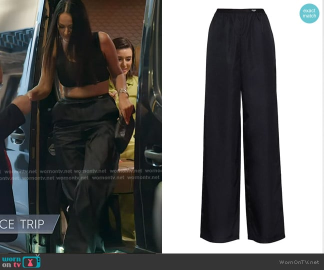 Prada Re-Nylon Pants worn by Lisa Barlow on The Real Housewives of Salt Lake City