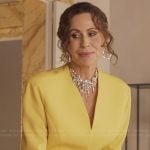 Princess Jane's yellow blazer on Emily in Paris