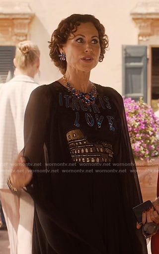 Princess Jane’s Italia is Love dress on Emily in Paris