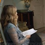 Jill’s black print embellished pumps on Today