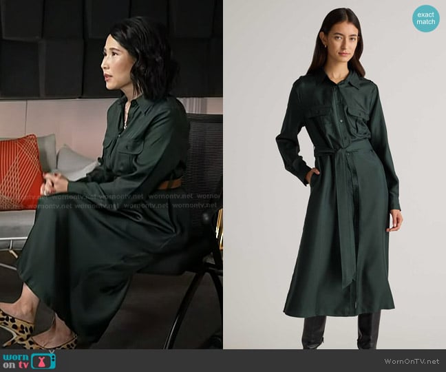 Vicky’s green shirtdress on Today