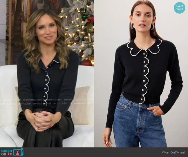 Rachel Antonoff Cupcake Cardigan worn by Rhiannon Ally on Good Morning America